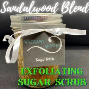 8oz Sandalwood blend exfoliating sugar scrub